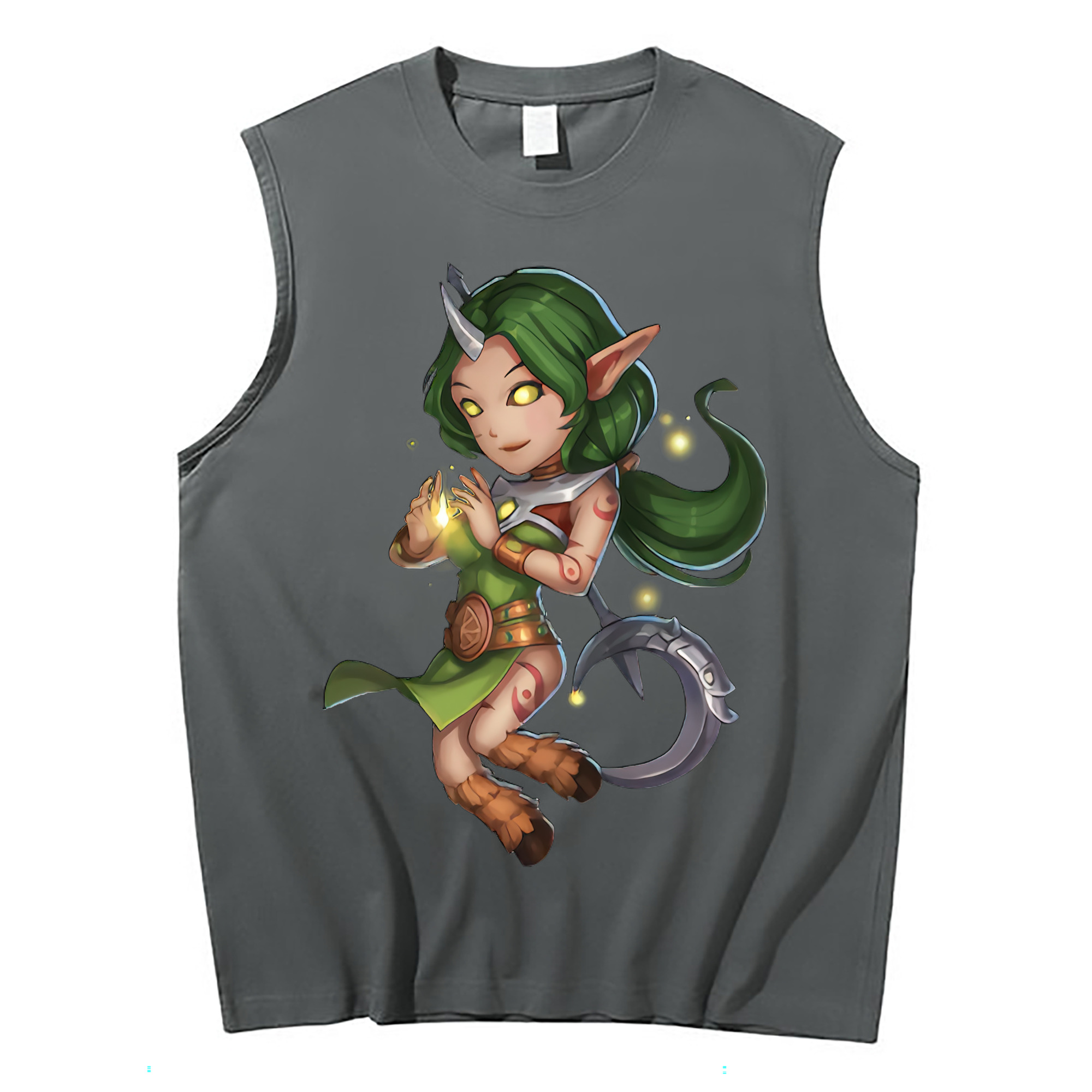 （画像用） リーグ・オブ・レジェンド League of Legends LOL コットン100％タンクトップ（フロントプリント）